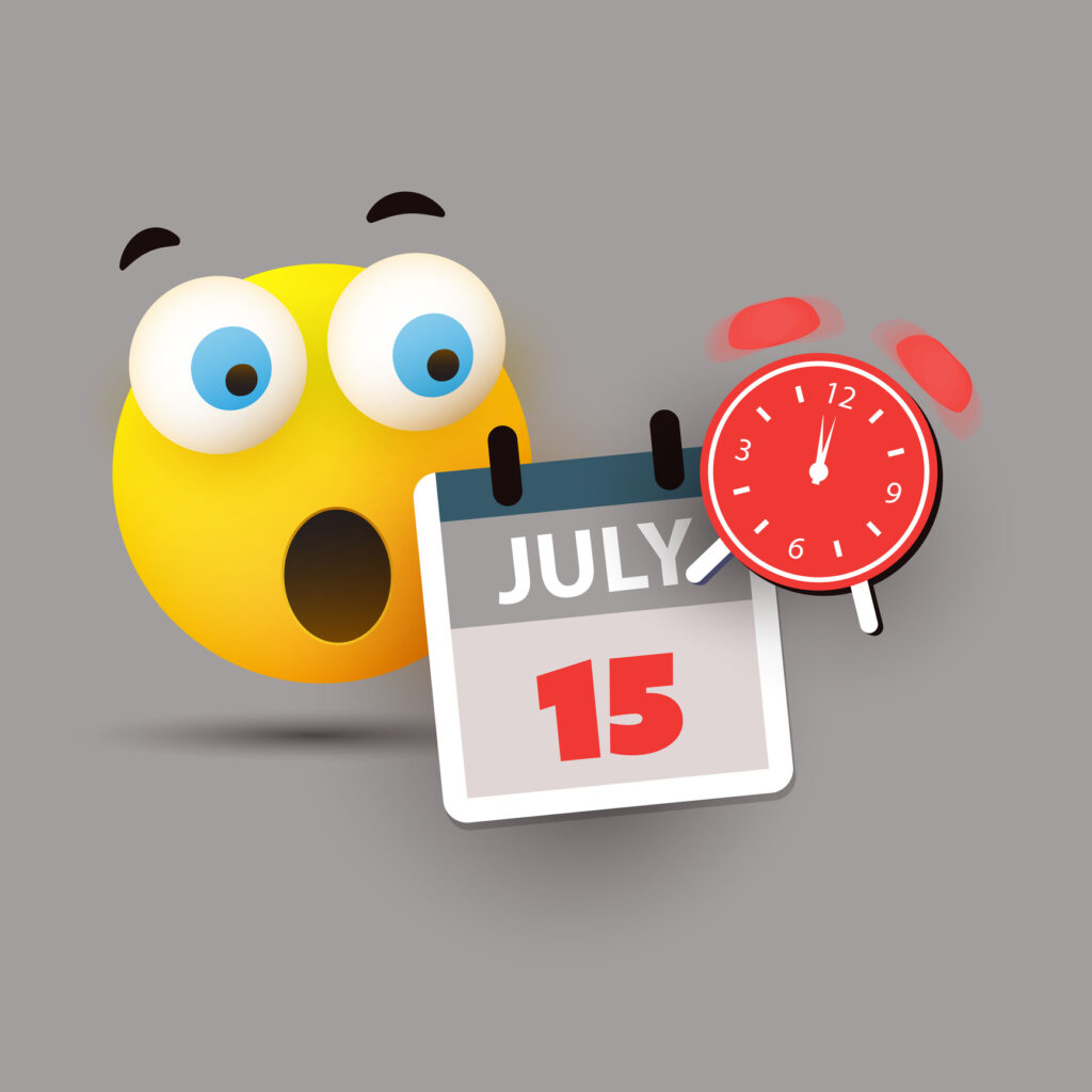 US Tax Day Reminder – Calendar Design Template 2020